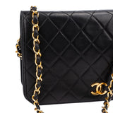 Chanel Quilted Lambskin 24K Gold SIngle Flap Shoulder Bag
