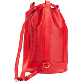 Louis Vuitton Rouge Epi Leather Randonnee Backpack