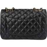 Chanel Quilted Lambskin Jumbo Single Flap Crossbody Bag