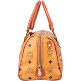 MCM Visetos Monogram Boston Handbag