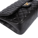 Chanel Quilted Lambskin Jumbo Single Flap Crossbody Bag
