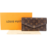 Louis Vuitton Canvas Monogram Sarah Wallet