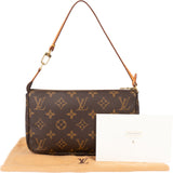 Louis Vuitton Canvas Monogram Pochette Accessoire Handbag
