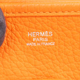 Hermès Orange Togo Leather Evelyne II PM Crossbody Bag