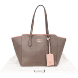 Gucci Brown Leather Swing Handbag