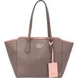 Gucci Brown Leather Swing Handbag