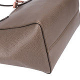 Gucci Brown Leather Swing Handbag