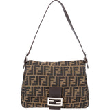 Fendi FF Monogram Baguette Mamma Shoulder Bag