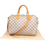 Louis Vuitton Damier Azur Monogram Speedy 30 Bandouliere