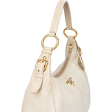 Prada White Leather Vitello Shoulder Bag