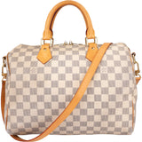 Louis Vuitton Damier Azur Monogram Speedy 30 Bandouliere