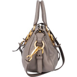 Prada Grey Leather Vitello Handbag