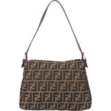Fendi FF Monogram Baguette Mamma Shoulder Bag