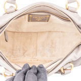 Prada Grey Leather Vitello Handbag