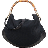 Gucci GG Monogram Bamboo Peggy Handbag - vintageandkickz
