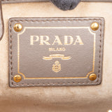 Prada Grey Leather Vitello Handbag