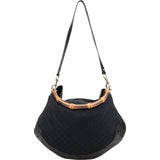 Gucci GG Monogram Bamboo Peggy Handbag - vintageandkickz