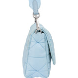 Prada Quilted Baby Blue Nylon Triangle Re-Edition Crossbody Bag