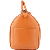 Louis Vuitton Cognac Epi Leather Keepall 50