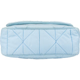 Prada Quilted Baby Blue Nylon Triangle Re-Edition Crossbody Bag