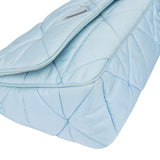 Prada Quilted Baby Blue Nylon Triangle Re-Edition Crossbody Bag