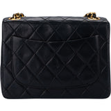 Chanel Quilted Lambskin 24K Gold Mini Single Flap Crossbody Bag