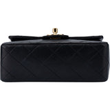 Chanel Quilted Lambskin 24K Gold Mini Single Flap Crossbody Bag