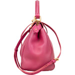 Fendi Pink Leather Peekaboo Mini Handbag - vintageandkickz