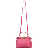 Fendi Pink Leather Peekaboo Mini Handbag - vintageandkickz