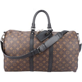 Louis Vuitton Canvas Monogram Macassar Keepall 45 Bandouliere