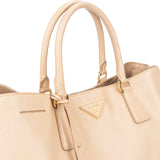 Prada Beige Saffiano Leather Galleria Handbag