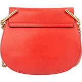Chloé Rouge Leather Drew Crossbody Bag