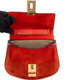 Chloé Rouge Leather Drew Crossbody Bag