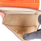 Chloé Rouge Leather Drew Crossbody Bag