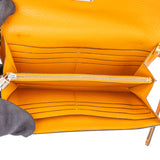 Hermès Jaune Chevre Leather Kelly Wallet