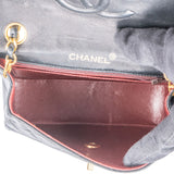 Chanel Quilted Lambskin 24K Gold Mini Single Flap Crossbody Bag