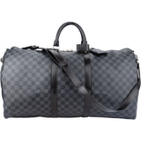 Louis Vuitton Damier Graphit Monogram Keepall 55 Bandouliere