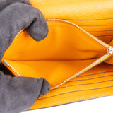 Hermès Jaune Chevre Leather Kelly Wallet