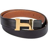 Hermès Bicolor Leather H Women Belt (70)