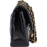 Chanel Quilted Lambsbkin 24K Gold Small Double Flap Crossbody Bag