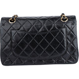 Chanel Quilted Lambsbkin 24K Gold Small Double Flap Crossbody Bag