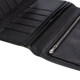 Hermès Black Leather Bearn Soufflet Bifold Wallet