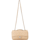 Chanel Stitching Calfskin Palladium Single Flap Crossbody Bag