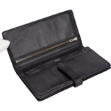 Hermès Black Lizard Bearn Soufflet Bifold Wallet