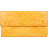 Louis Vuitton Yellow Epi Leather Sarah Wallet