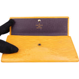 Louis Vuitton Yellow Epi Leather Sarah Wallet