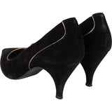 Hermès Noir Suede Lining Heels (34,5)