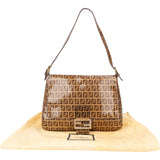 Fendi FF Monogram Baguette Mamma Handbag