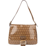Fendi FF Monogram Baguette Mamma Handbag