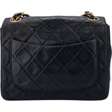 Chanel Quilted Lambskin 24K Gold Mini Single Flap Crossbody Bag